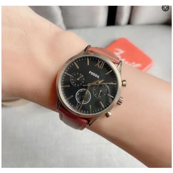 Fossil BQ2404 Fenmore Multifunction Brown Leather Watch BQM2404 - Picture 2 of 6